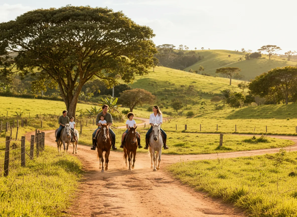 Passeio a Cavalo em Meio à Natureza